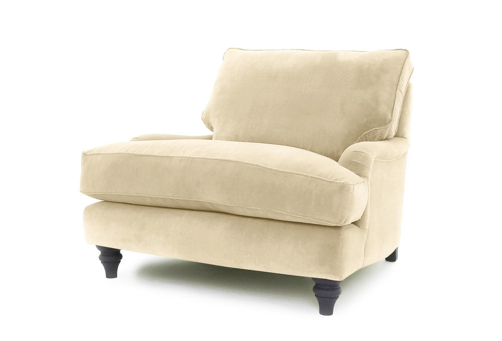 Old Boot Sofas Howard Love Seat Lazy Linen Champagne