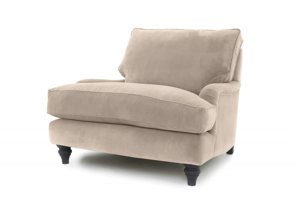 Old Boot Sofas Howard Love Seat Mellow Fabric Natural