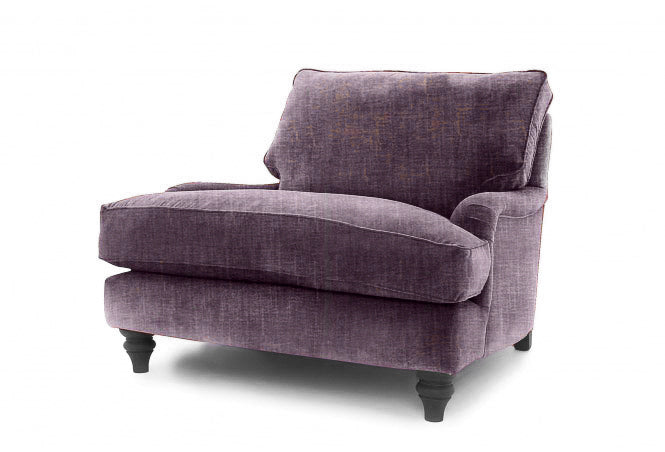 Old Boot Sofas Howard Love Seat Shabby Velvet Grape