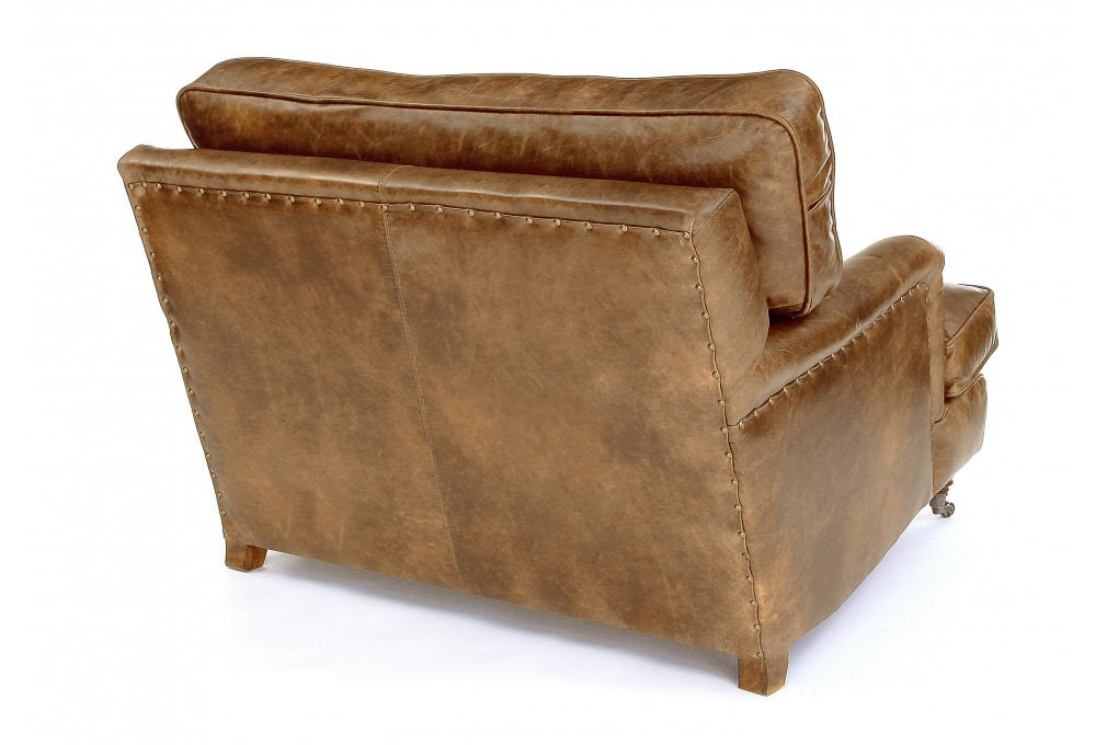 Old Boot Sofas Howard Love Seat in Vintage Leather Tan