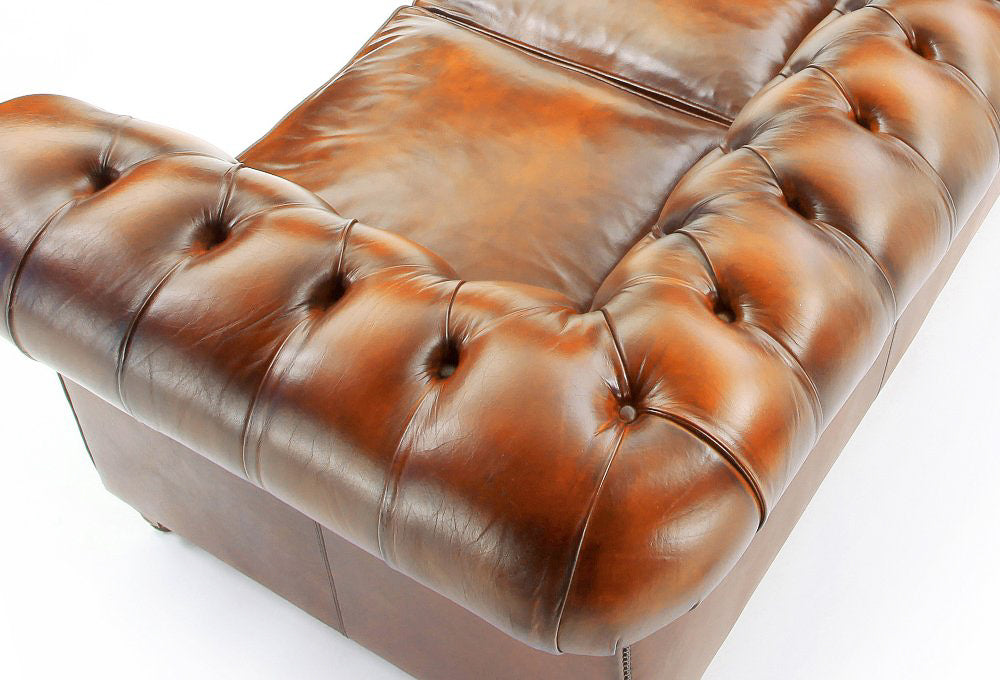 Old Boot Sofas Judge 2 Seater Sofa in Original Leather Caramel