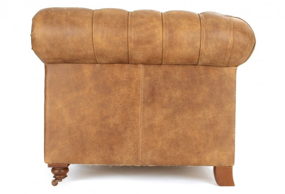 Old Boot Sofas Judge 3 Seater Sofa in Rustic Leather Buckskin