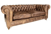 Old Boot Sofas Judge 3 Seater Sofa in Vintage Leather Tan