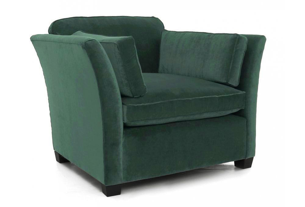 Old Boot Sofas Loafer Armchair Aged Velvet Emerald