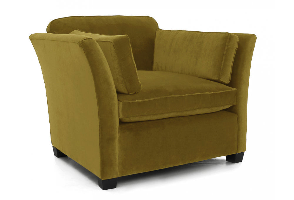 Old Boot Sofas Loafer Armchair Aged Velvet Ochre