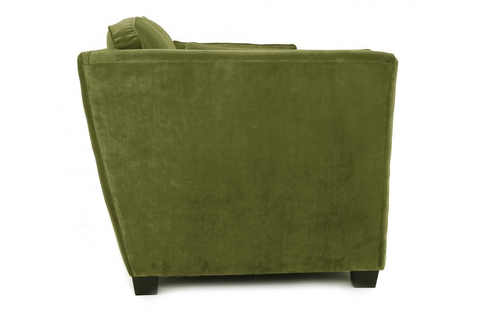 Old Boot Sofas Loafer Armchair in Vintage Velvet Bracken