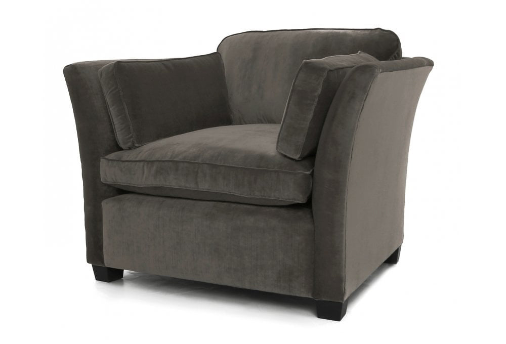 Old Boot Sofas Loafer Armchair Vintage Velvet Onyx