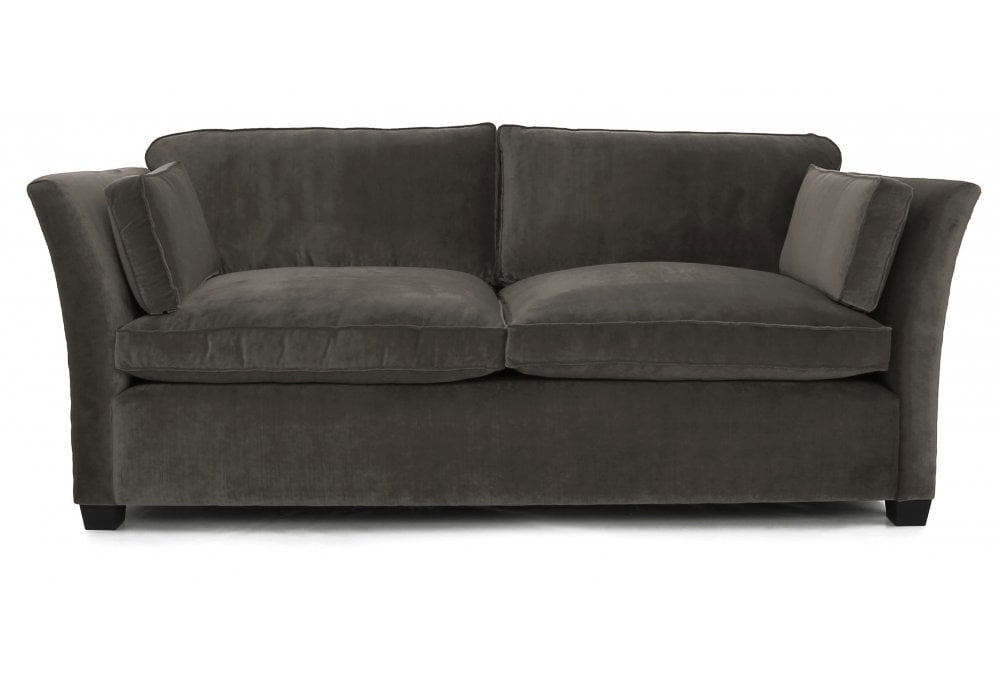 Old Boot Sofas Loafer 3 Seater Sofa in Vintage Velvet Onyx