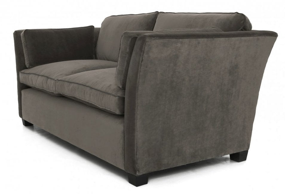 Old Boot Sofas Loafer 3 Seater Sofa in Vintage Velvet Onyx