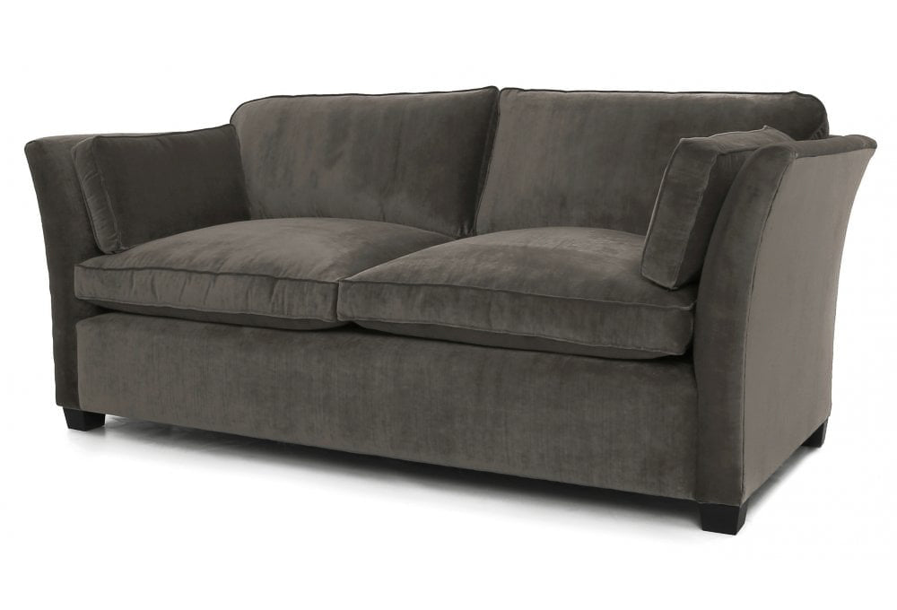Old Boot Sofas Loafer 3 Seater Sofa in Vintage Velvet Onyx