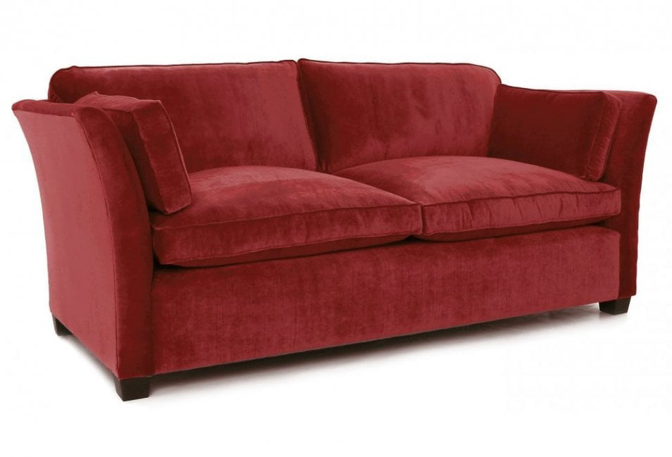 Old Boot Sofas Loafer Sofa Vintage Velvet Scarlet