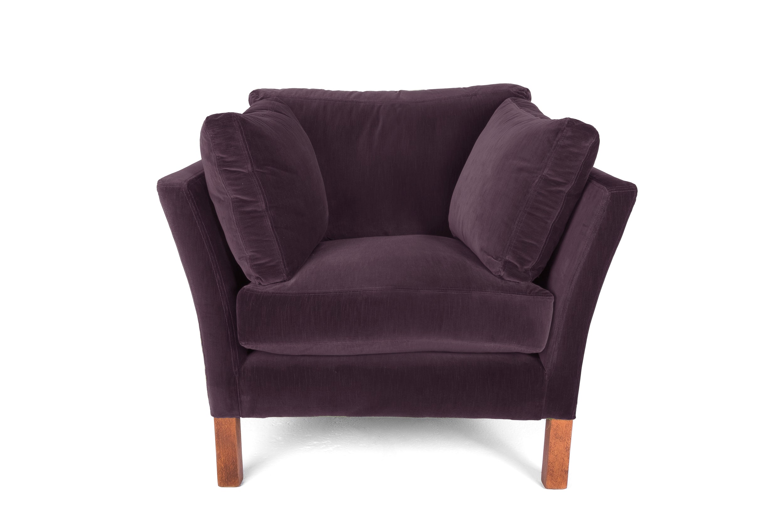 Old Boot Sofas Nutshell Armchair Aged Velvet Iris