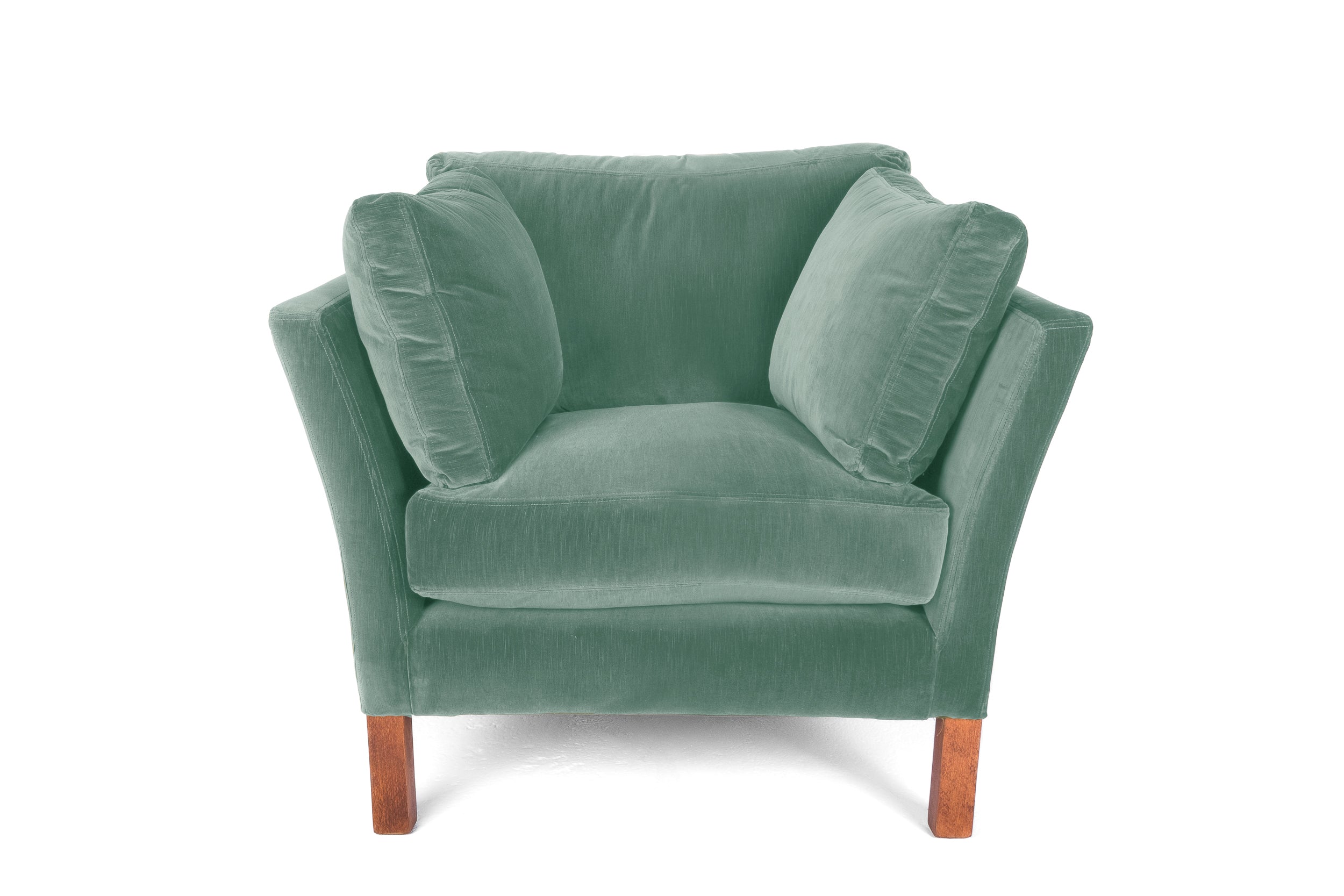 Old Boot Sofas Nutshell Armchair Aged Velvet Powder