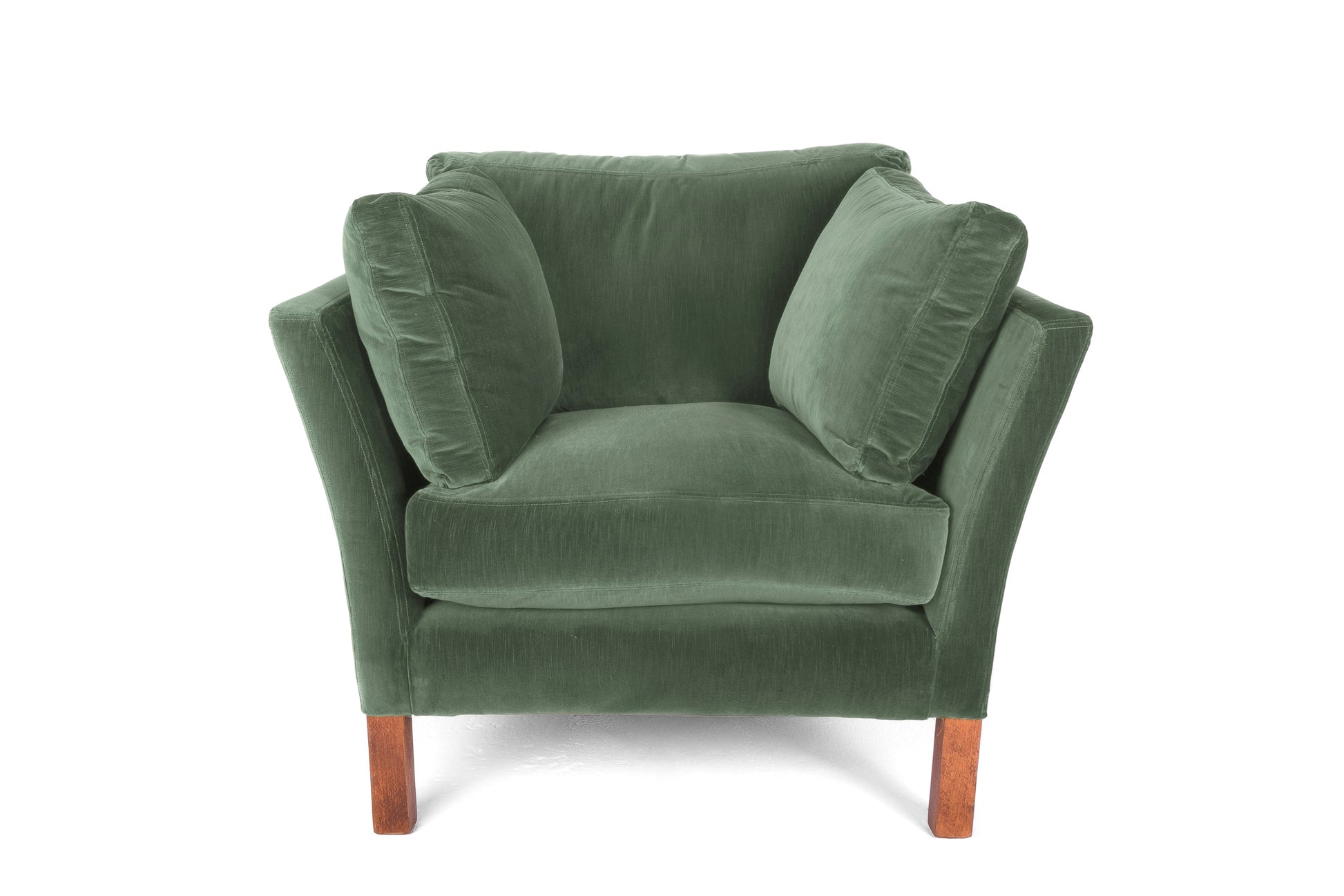 Old Boot Sofas Nutshell Armchair Aged Velvet Seaglass