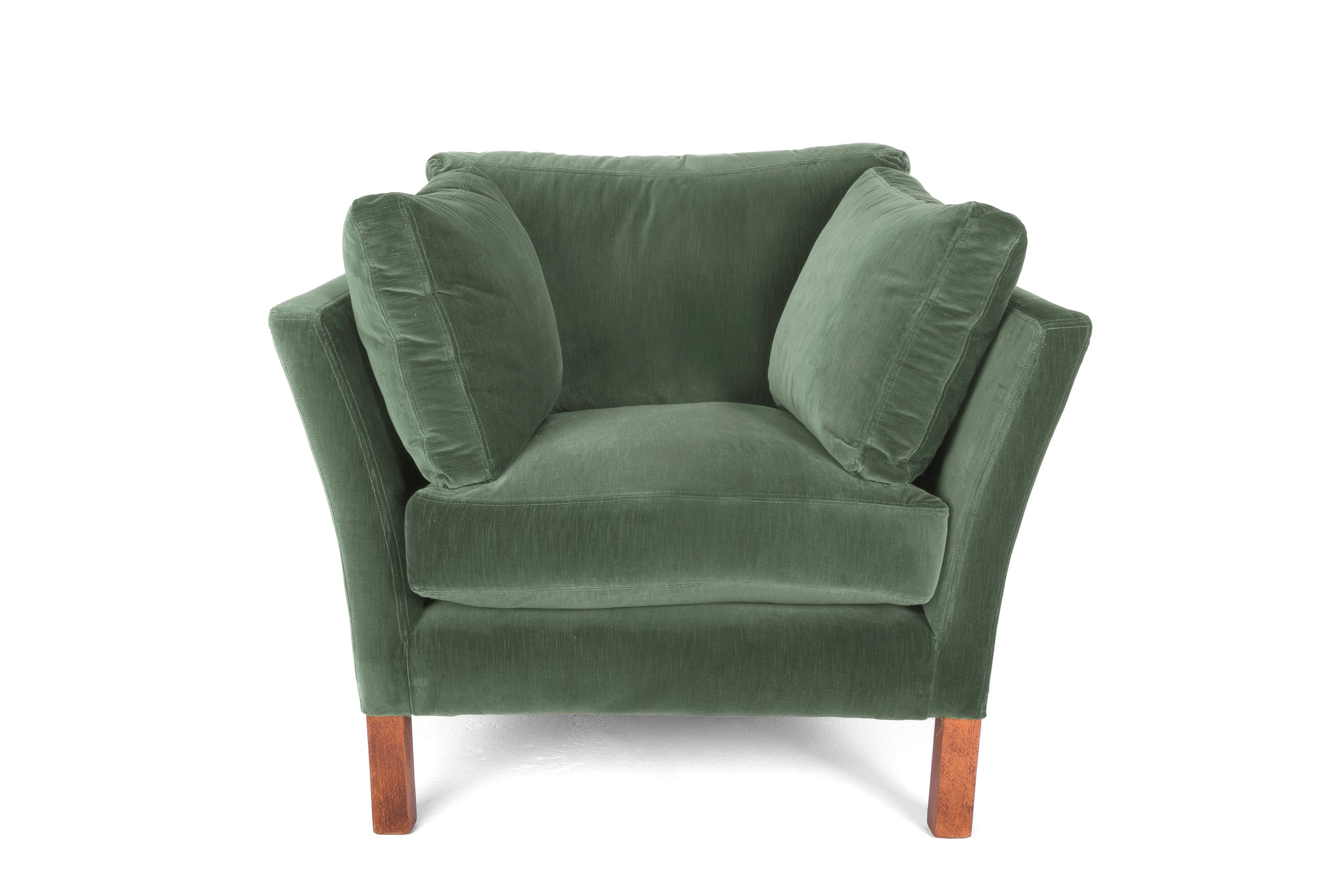 Old Boot Sofas Nutshell Armchair Aged Velvet Seaglass