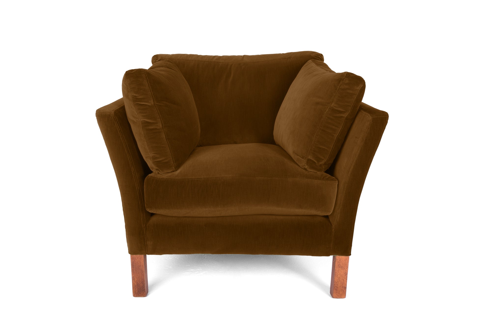 Old Boot Sofas Nutshell Armchair Aged Velvet Turmeric