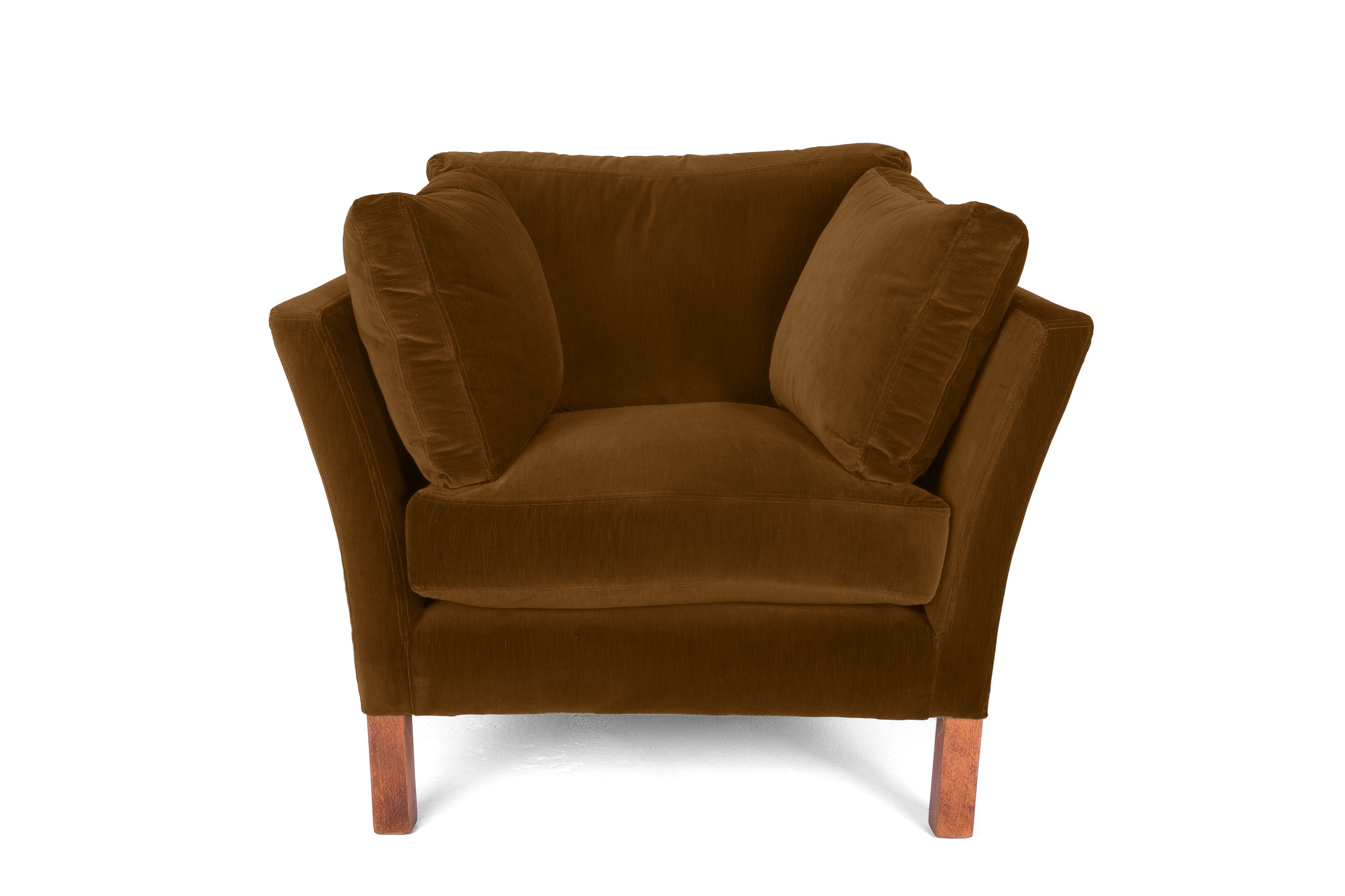 Old Boot Sofas Nutshell Armchair Aged Velvet Turmeric