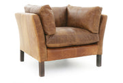 Old Boot Sofas Nutshell Armchair in Vintage Leather Tan