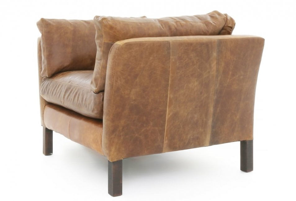 Old Boot Sofas Nutshell Armchair in Vintage Leather Tan