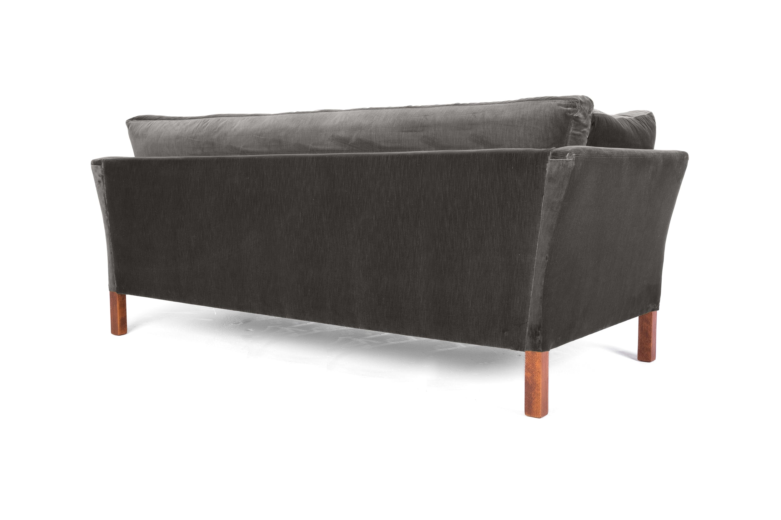 Old Boot Sofas Nutshell 3 Seater Sofa in Vintage Velvet Onyx