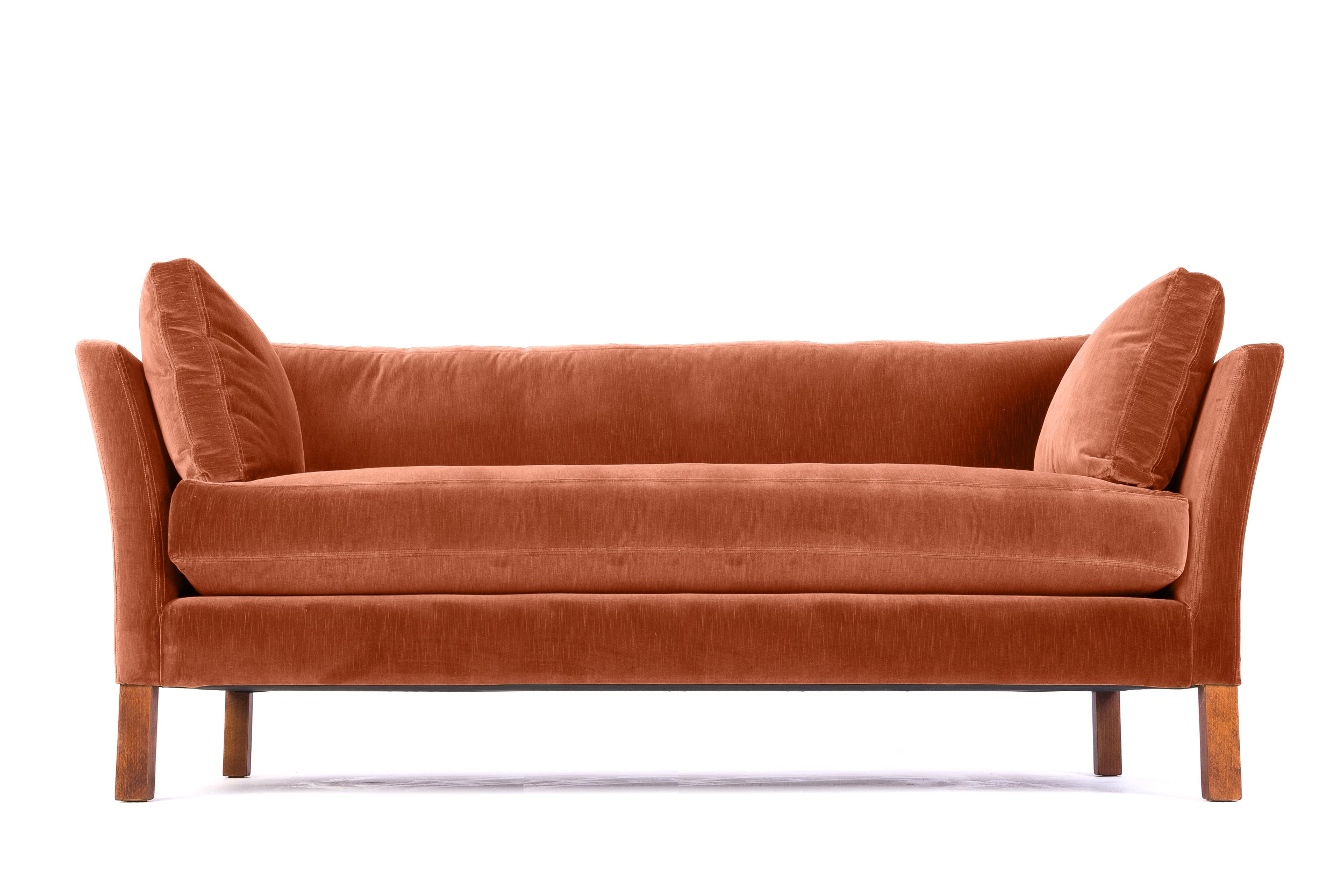 Old Boot Sofas Nutshell Sofa Vintage Velvet Rose Clay