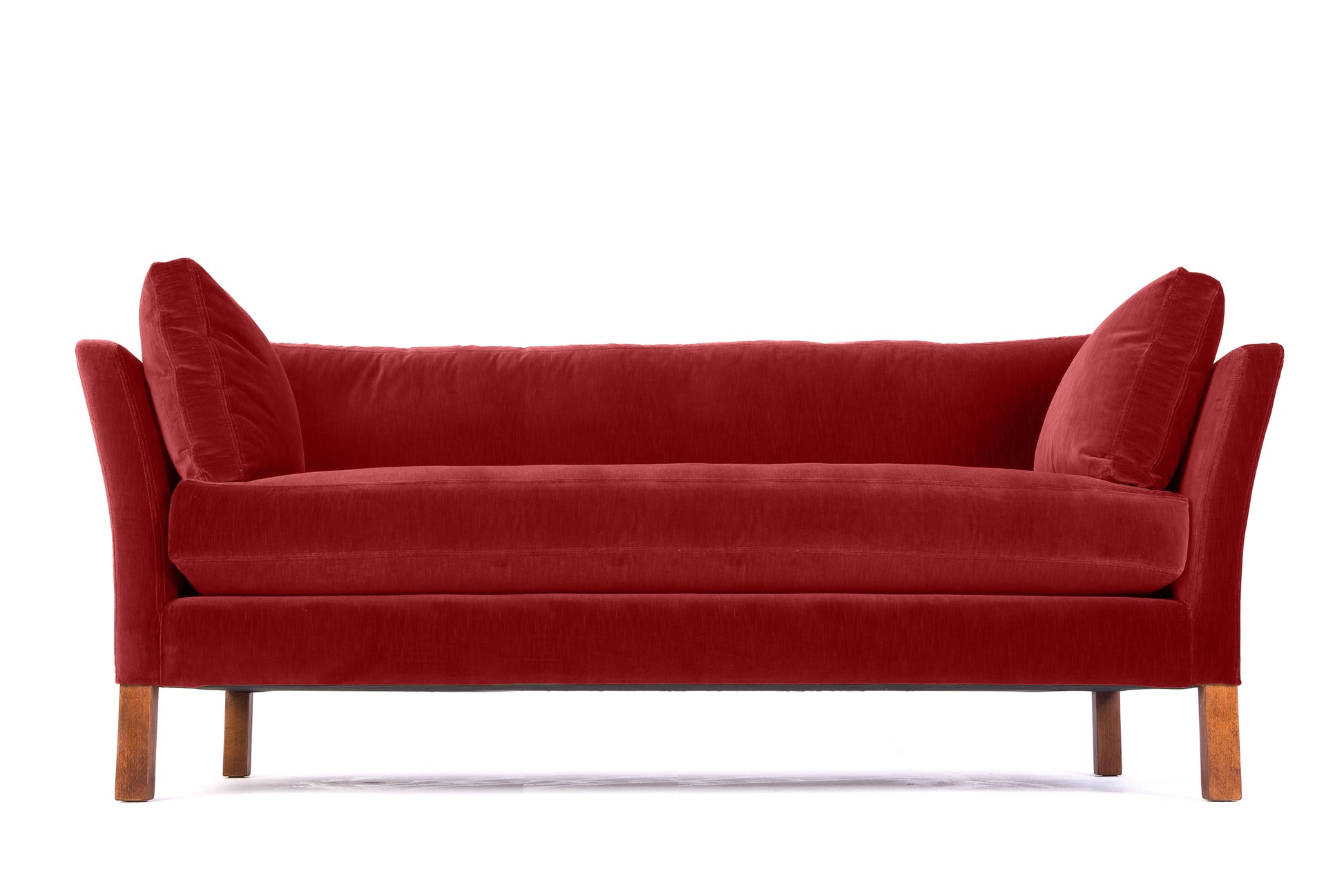 Old Boot Sofas Nutshell Sofa Vintage Velvet Scarlet