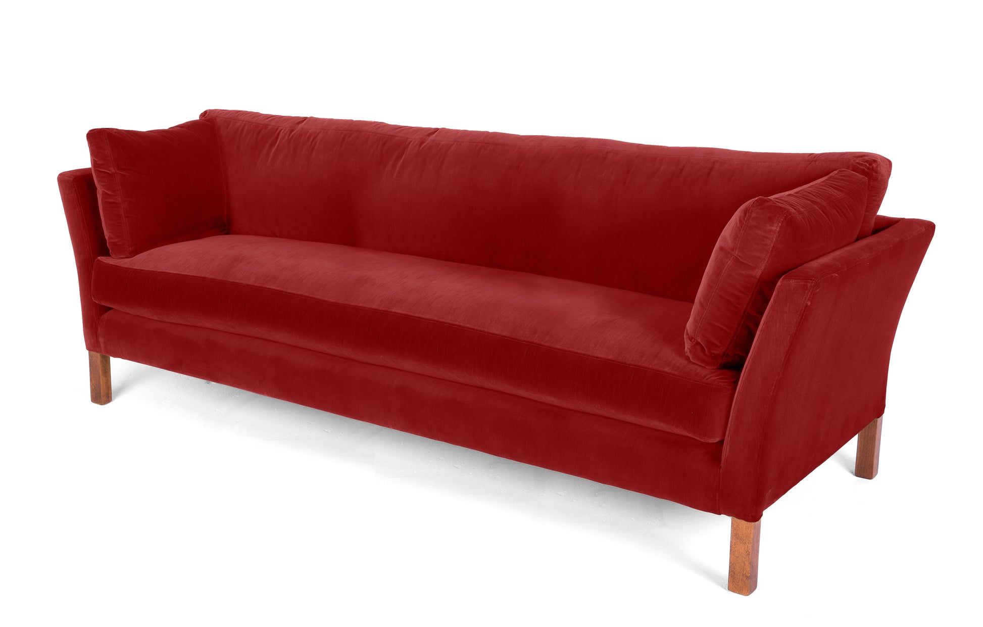 Old Boot Sofas Nutshell Sofa Vintage Velvet Scarlet
