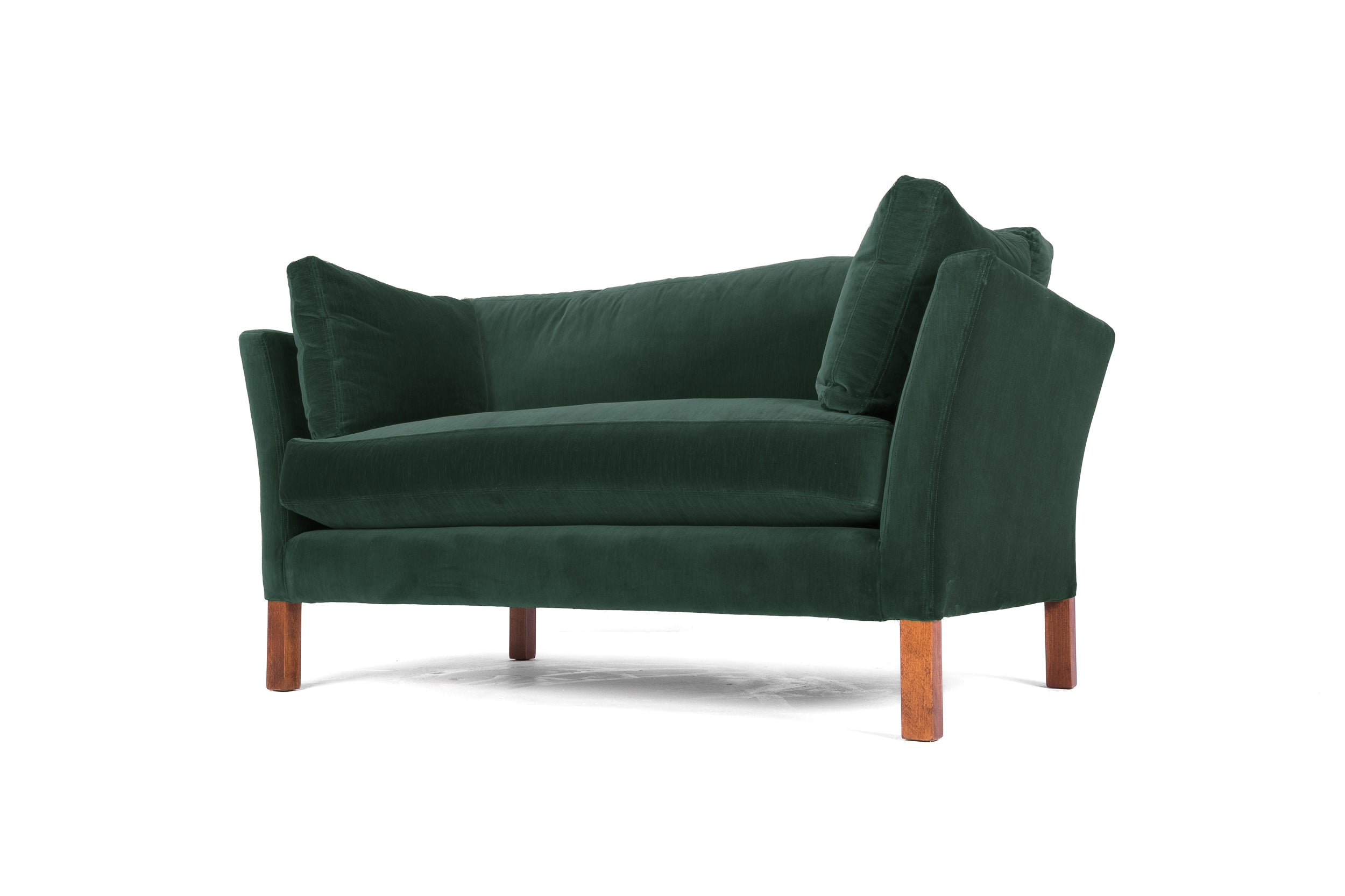 Old Boot Sofas Nutshell Sofa Aged Velvet Emerald