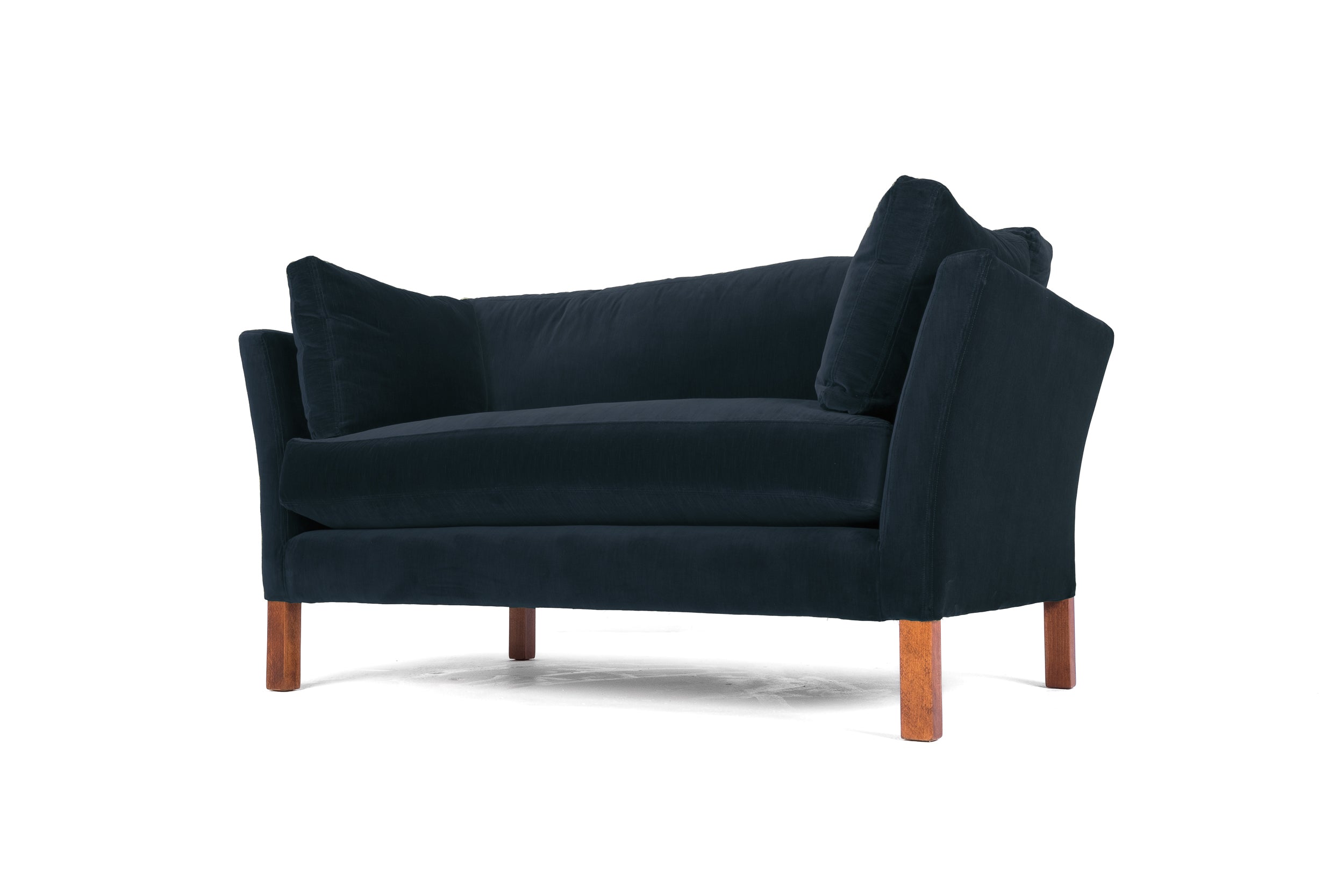 Old Boot Sofas Nutshell Sofa Aged Velvet Indigo