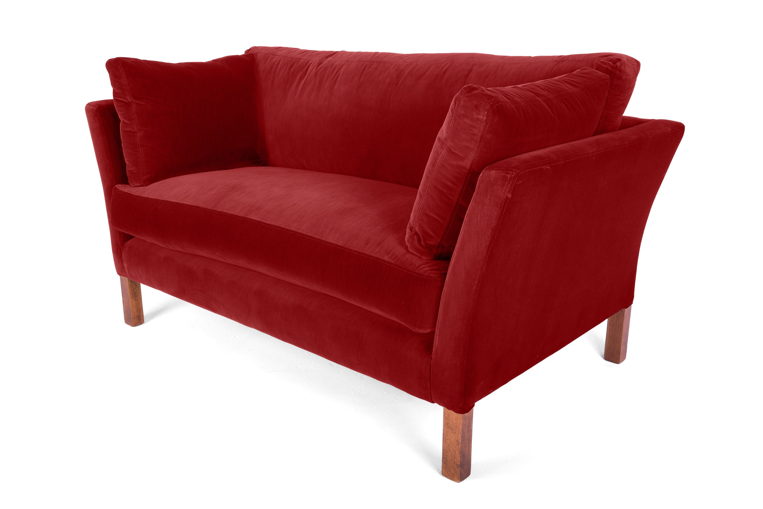 Old Boot Sofas Nutshell Sofa Vintage Velvet Scarlet