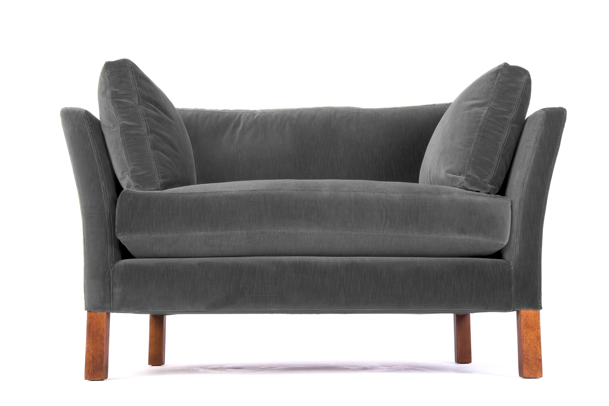 Old Boot Sofas Nutshell Love Seat Aged Velvet Ash