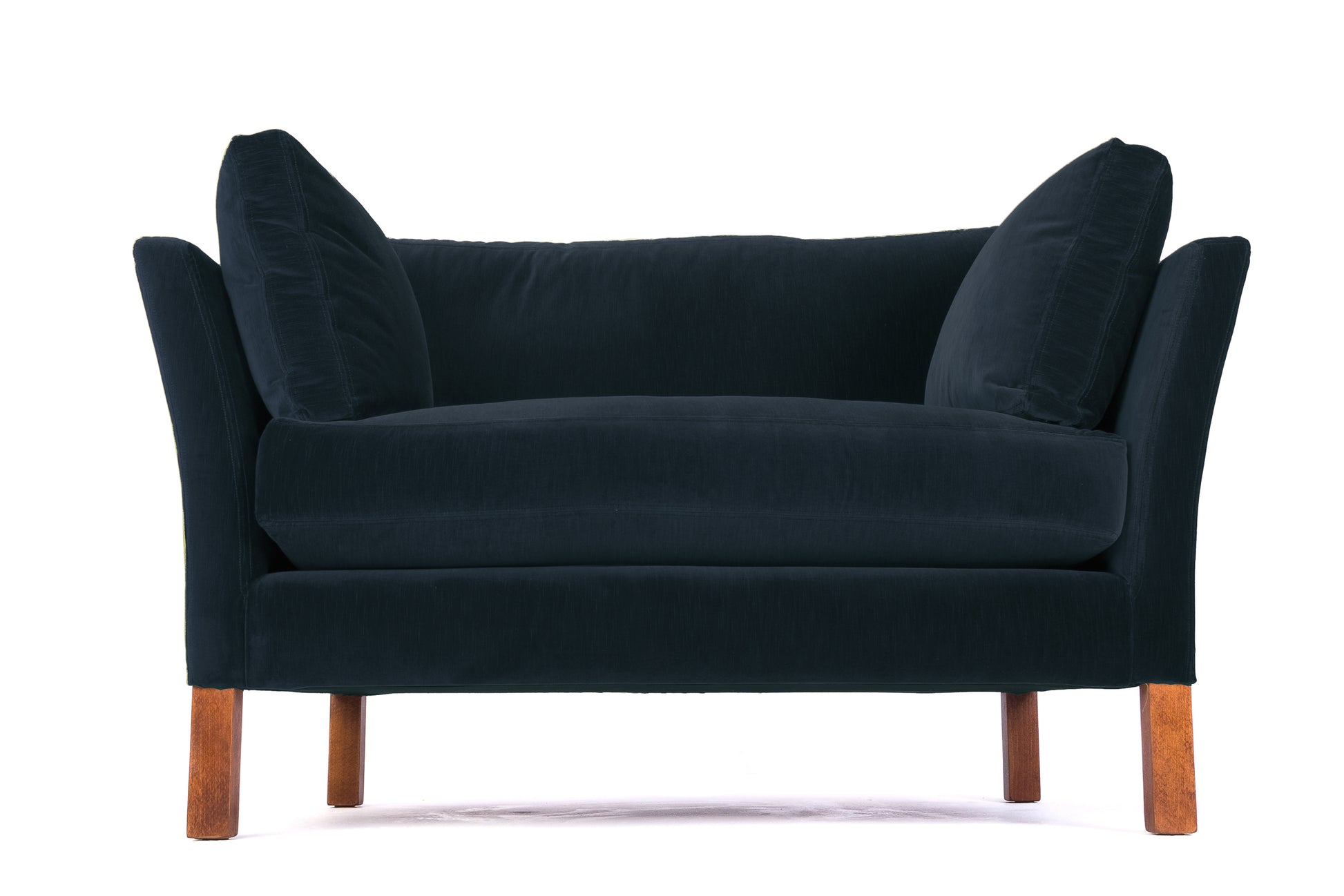 Old Boot Sofas Nutshell Love Seat Aged Velvet Indigo