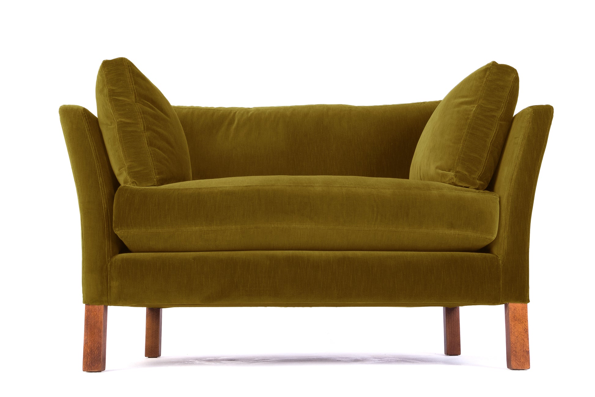Old Boot Sofas Nutshell Love Seat Aged Velvet Ochre
