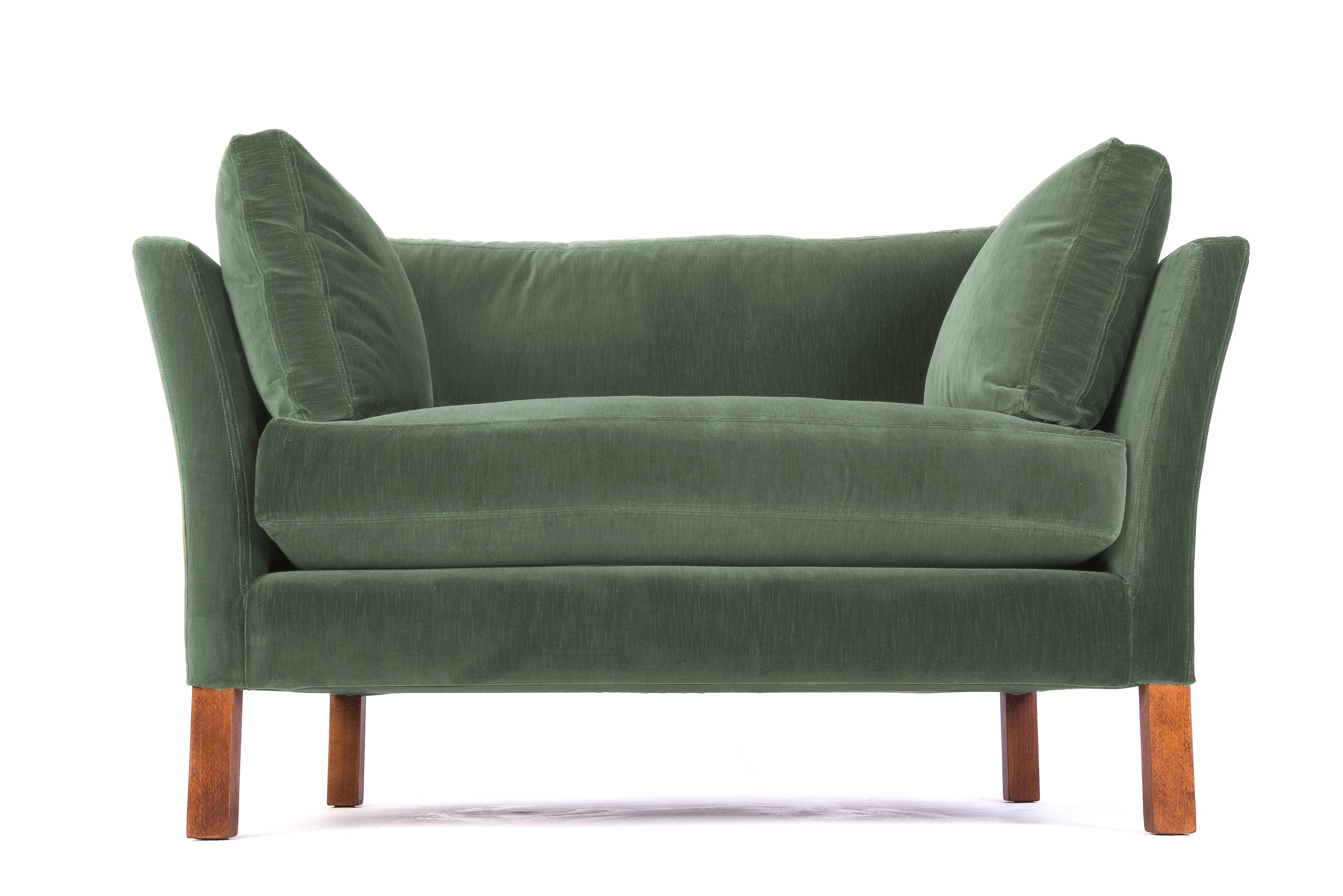 Old Boot Sofas Nutshell Love Seat Aged Velvet Seaglass