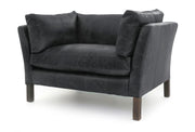 Old Boot Sofas Nutshell Love Seat Vintage Leather Black