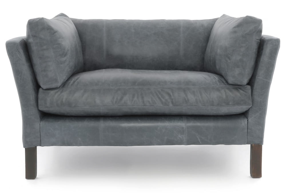 Old Boot Sofas Nutshell Love Seat Vintage Leather Grey