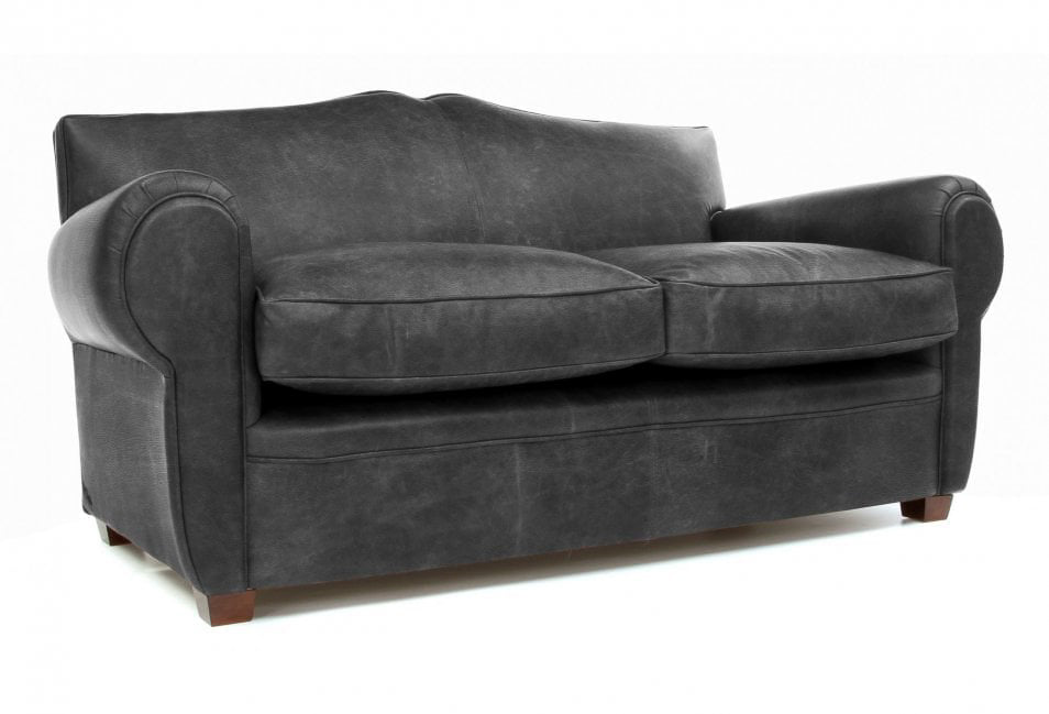 Old Boot Sofas Old Lace Sofa Hobnail Leather Graphite