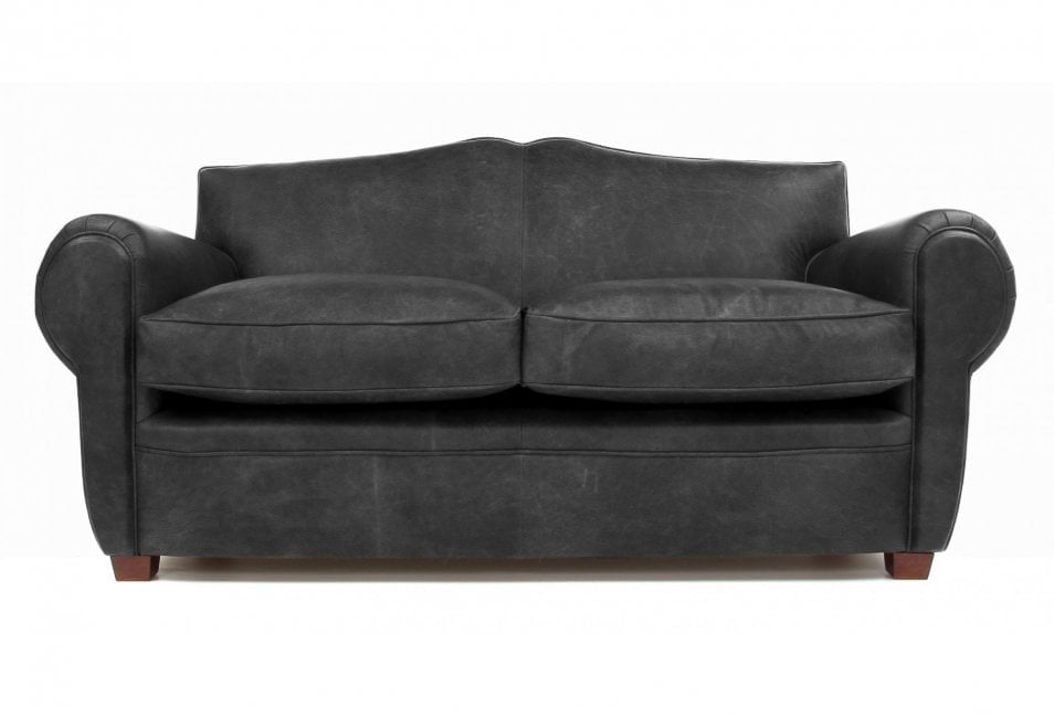 Old Boot Sofas Old Lace Sofa Hobnail Leather Graphite