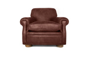Old Boot Sofas Parisian Armchair Hobnail Leather Conker