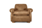 Old Boot Sofas Parisian Armchair in Hobnail Leather Lush