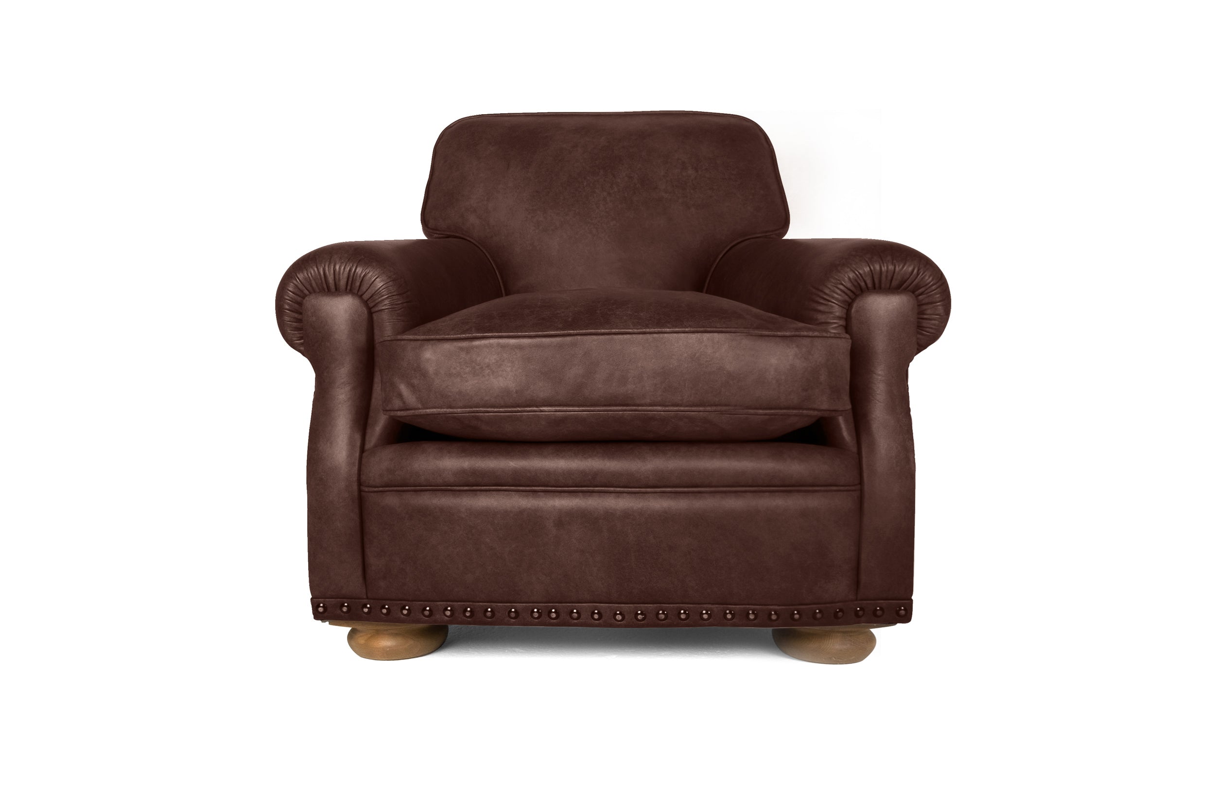 Old Boot Sofas Parisian Armchair Hobnail Leather Rugger
