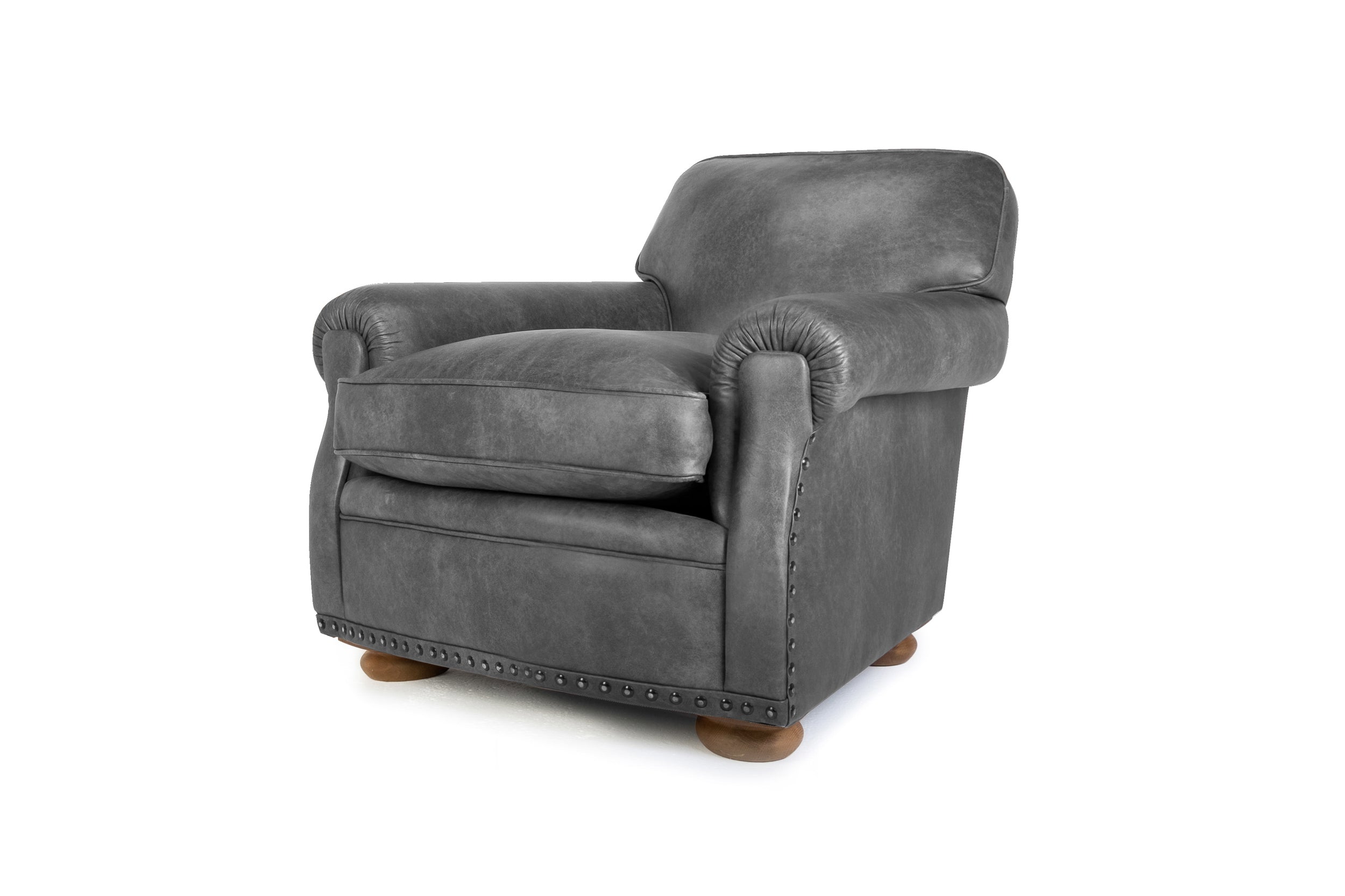 Old Boot Sofas Parisian Armchair Vintage Leather Slate