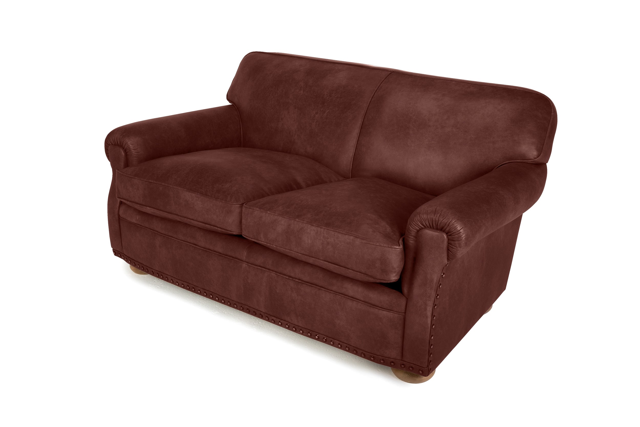Old Boot Sofas Parisian Sofa Hobnail Leather Conker