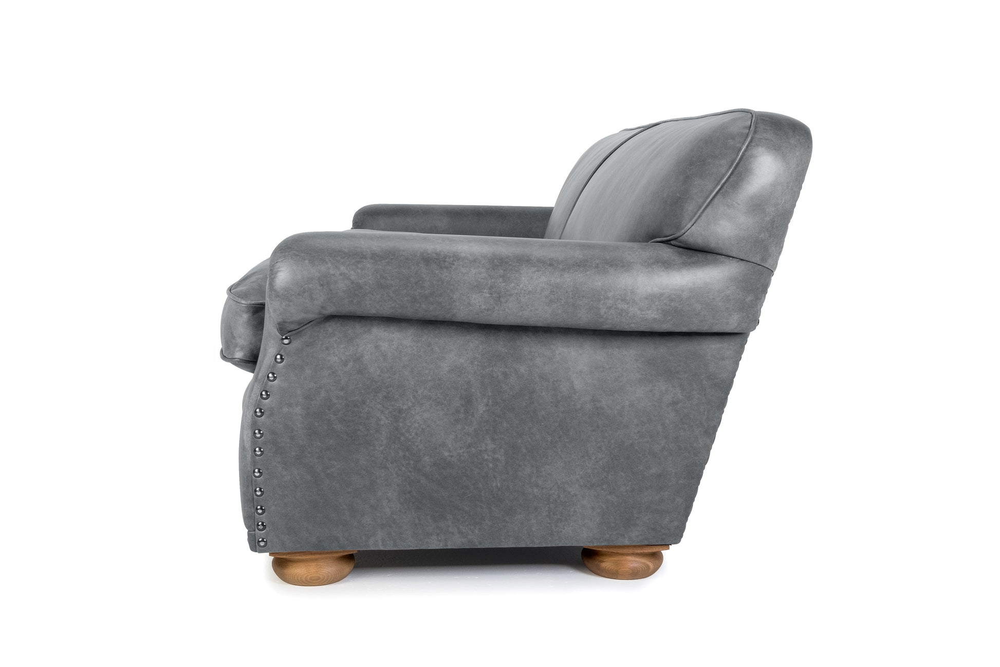 Old Boot Sofas Parisian 3 Seater Sofa in Vintage Leather Grey