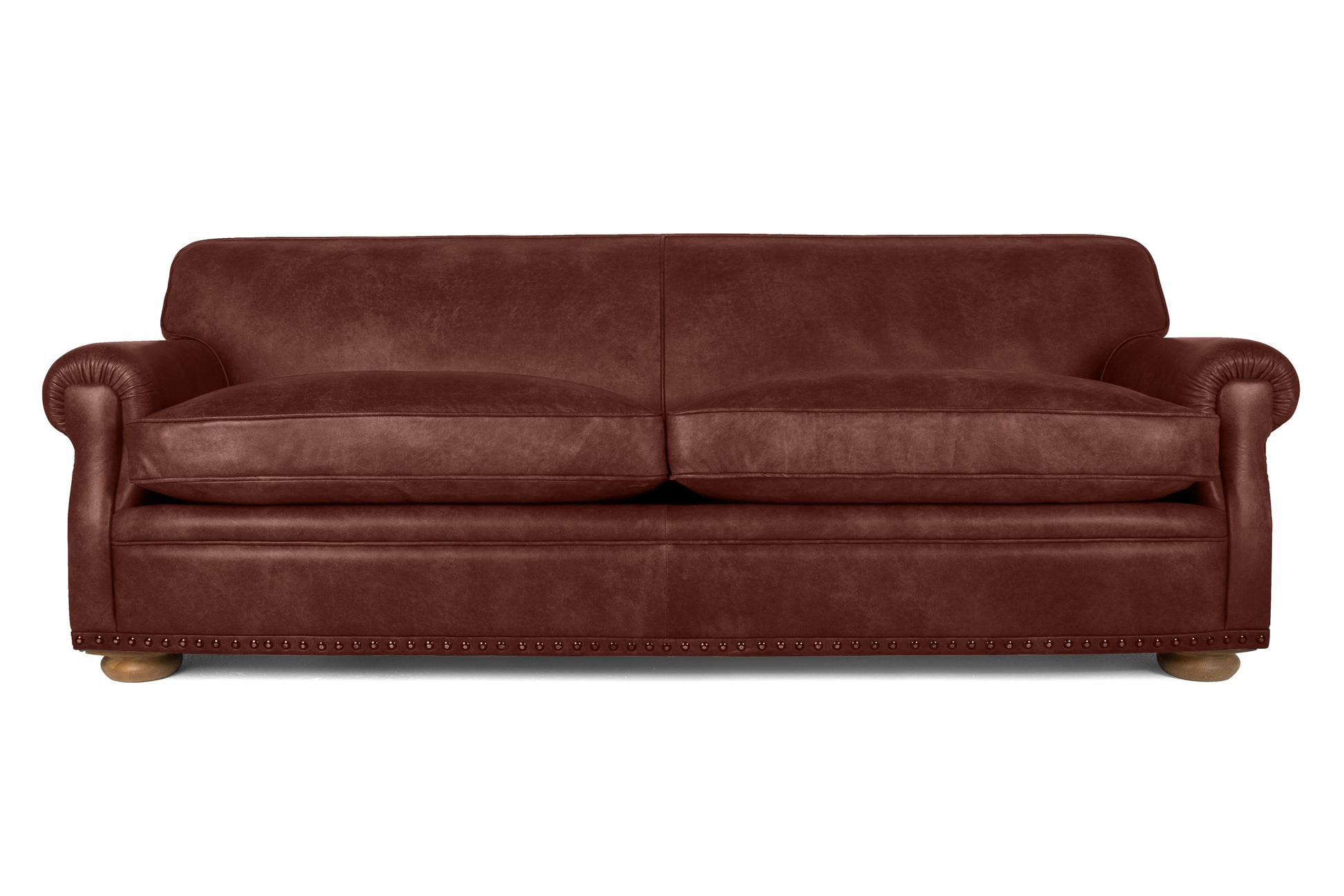 Old Boot Sofas Parisian Sofa Hobnail Leather Conker