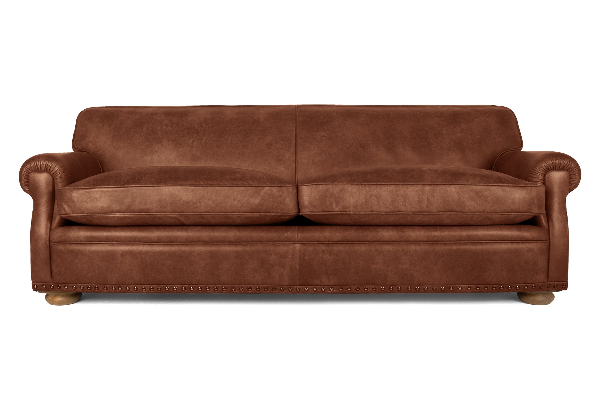 Old Boot Sofas Parisian Sofa Hobnail Leather Mocca