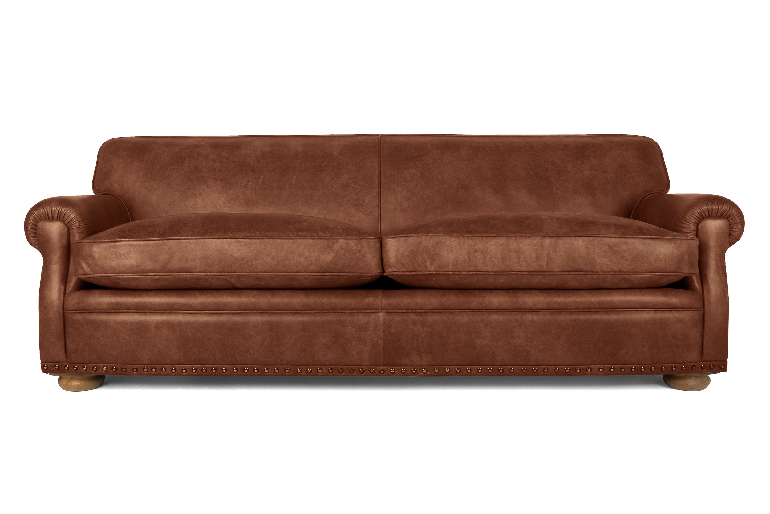 Old Boot Sofas Parisian Sofa Hobnail Leather Mocca