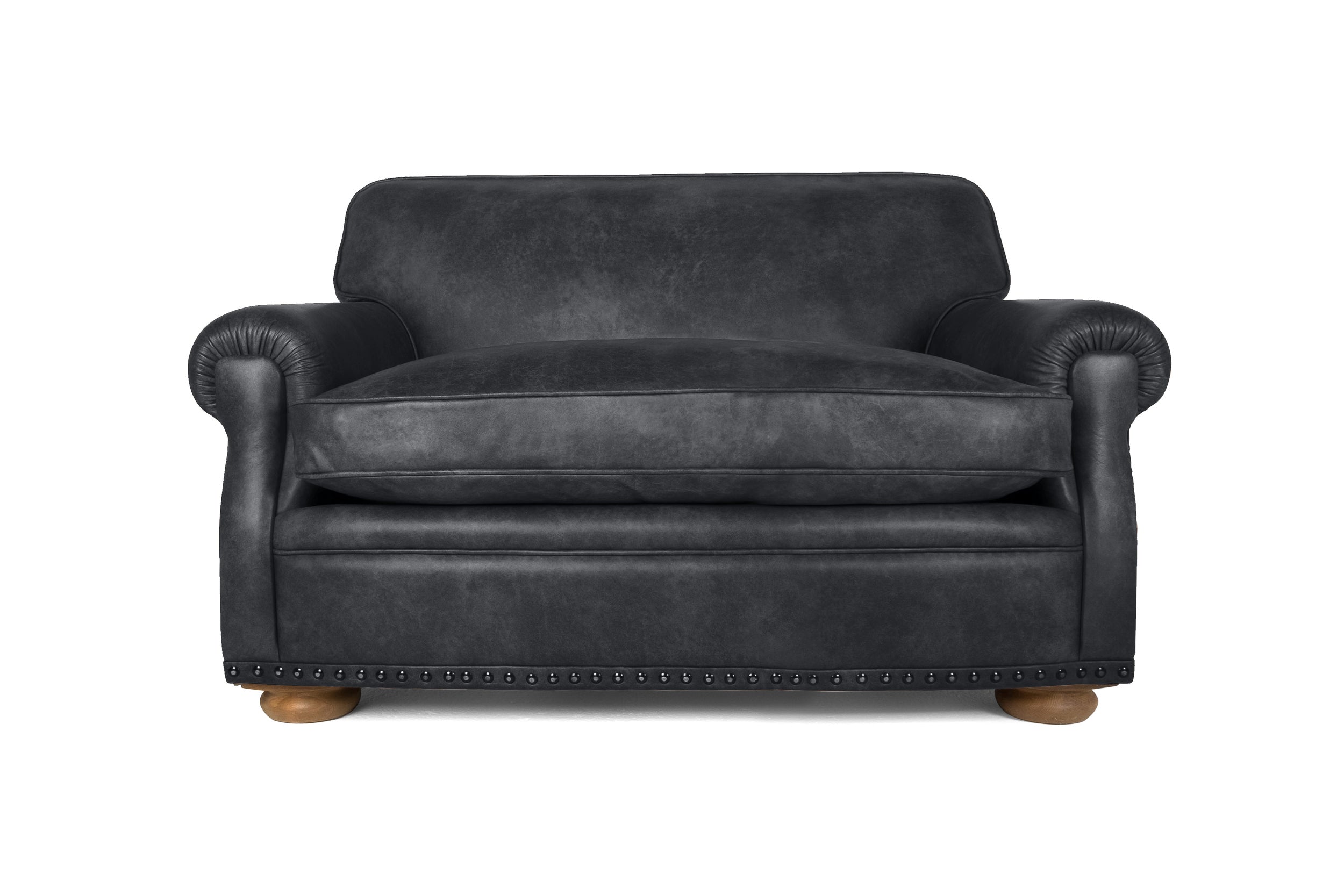 Old Boot Sofas Parisian Love Seat Vintage Leather Black