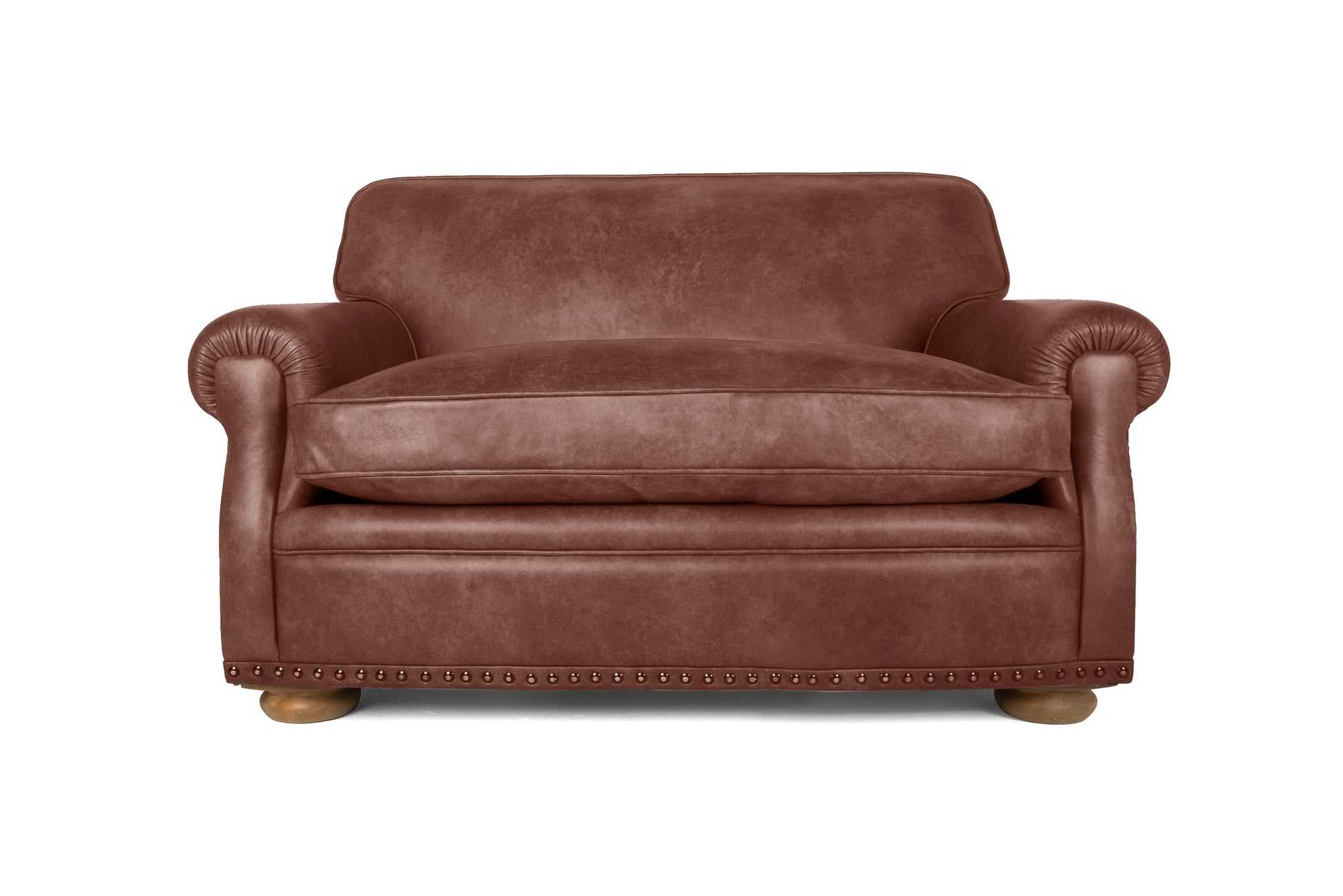 Old Boot Sofas Parisian Love Seat Vintage Leather Brown