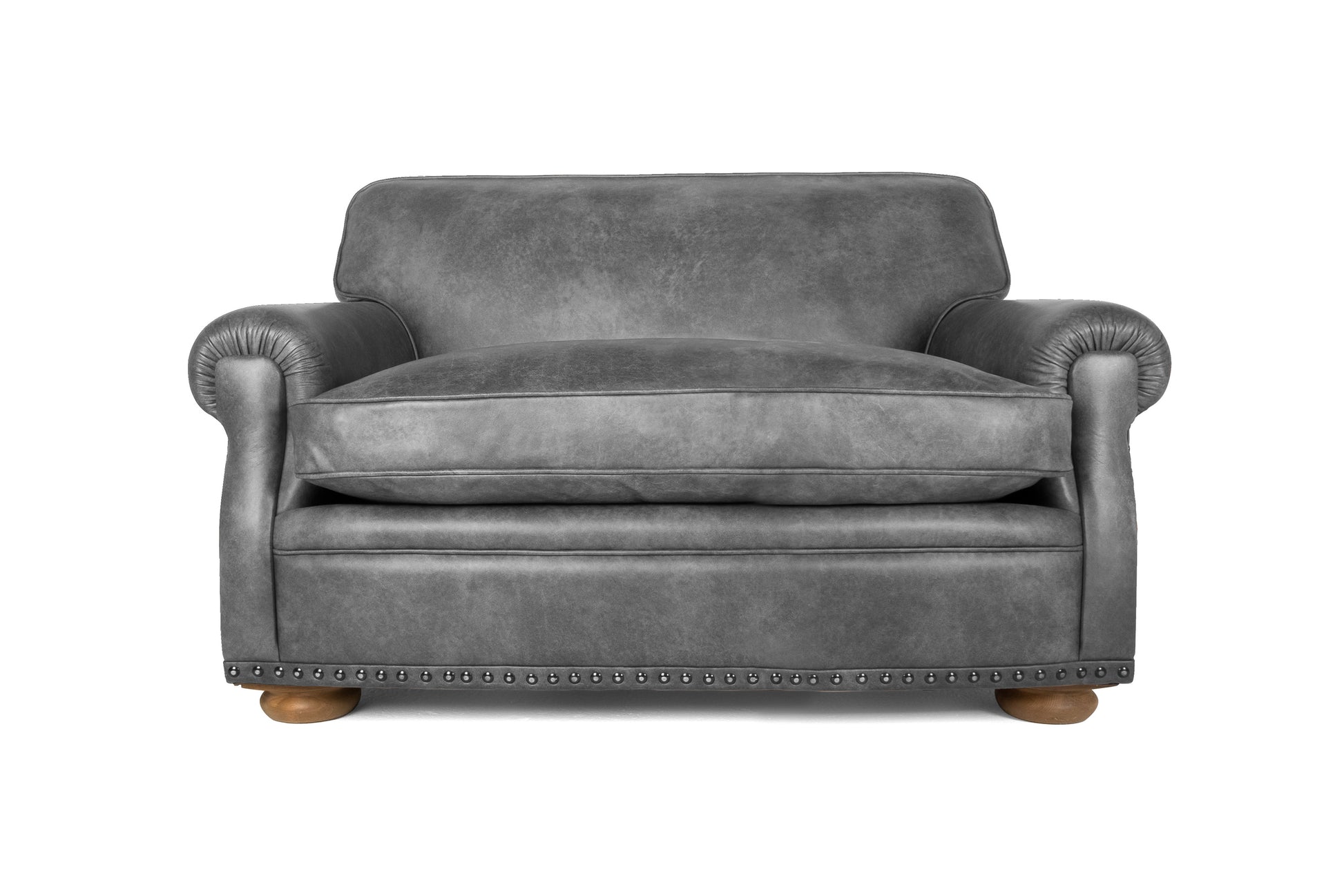 Old Boot Sofas Parisian Love Seat Vintage Leather Slate